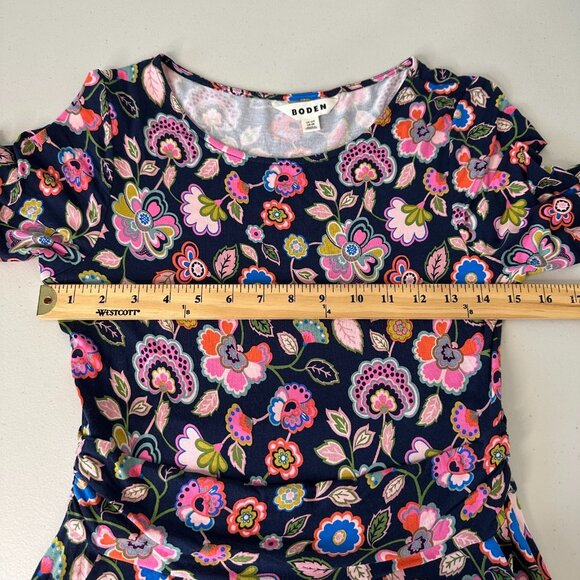 Boden Amelie Midi Dress Size 6 Multi Cascade Bloom Floral - Picture 6 of 11